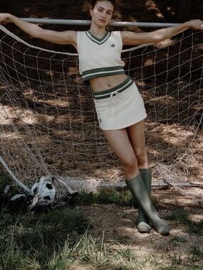 Set Active Limited Edition Country Club Lightweight Sweat crop top size M